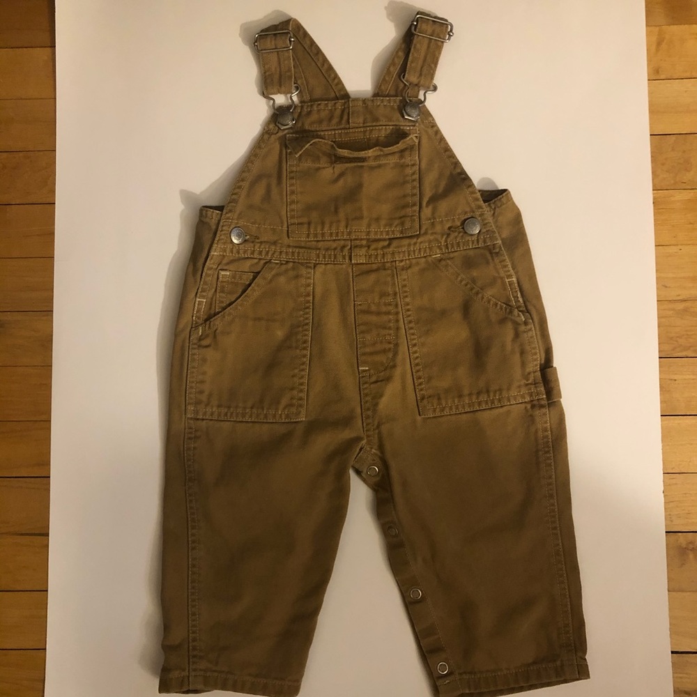 Baby Gap Khaki Snap Overalls Size: 12-18M